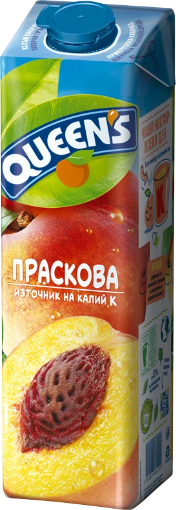 Снимка на Сок Queen's 1л праскова