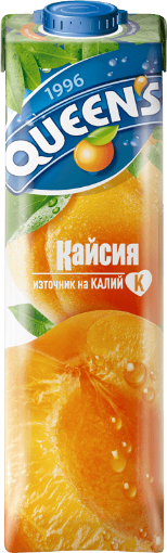 Снимка на Сок Queen's 1л кайсия