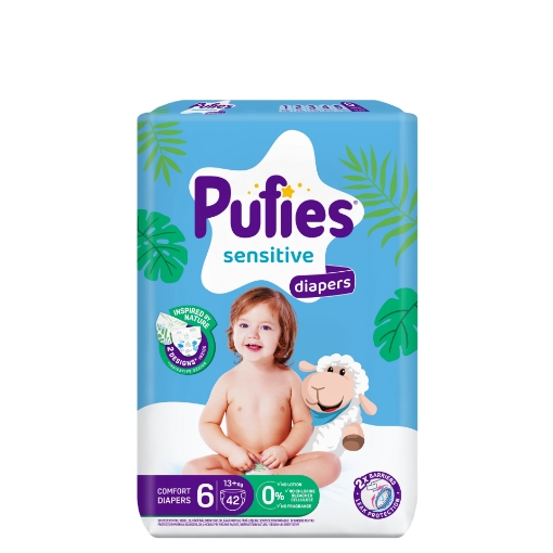 Снимка на Пелени Pufies Sensitive 6 (13+кг), 44бр