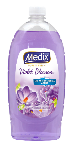 Снимка на Течен сапун Medix Pure&Fresh 800мл виолетов цвят пълнител