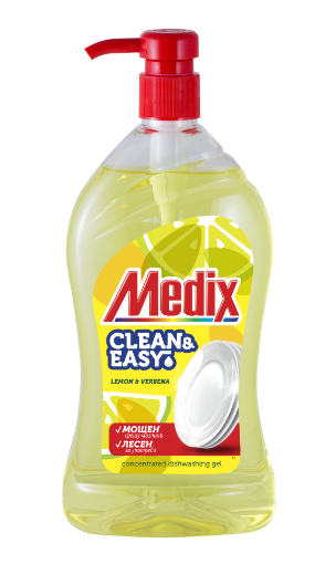 Снимка на Препарат за съдове Medix Clean&Easy 800мл лимон и вербена помпа