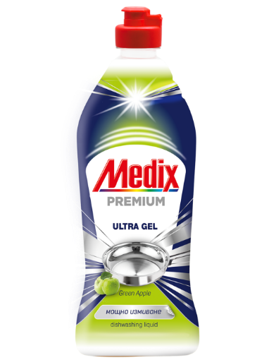 Снимка на Препарат за съдове Medix Premium Gel 750мл  зелена ябълка