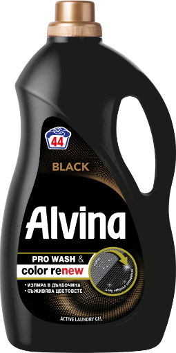 Снимка на Течен перилен препарат Alvina  2.2л/44пранета Black