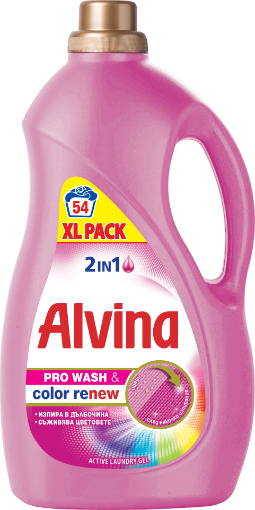 Снимка на Течен перилен препарат Alvina 2.7л/54 пранета 2in1