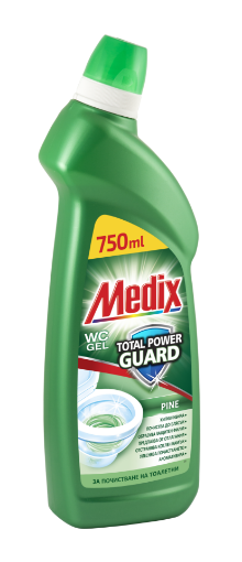 Снимка на Препарат за почистване Medix WC Gel 750мл бор
