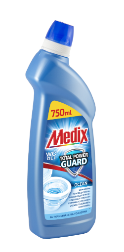Снимка на Препарарат за почистване Medix WC Gel 750мл океан