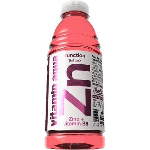Снимка на Вода негазирана витаминова  Vitamin Aqua ZN 600мл плодов пунш