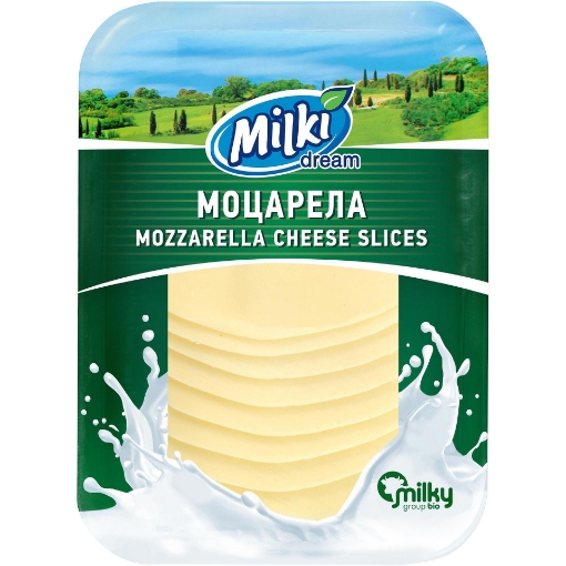 Снимка на Моцарела Milki Dream 150г слайс