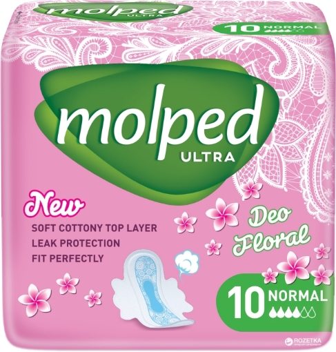 Снимка на Дамски превръзки Molped Pure&Soft 10бр