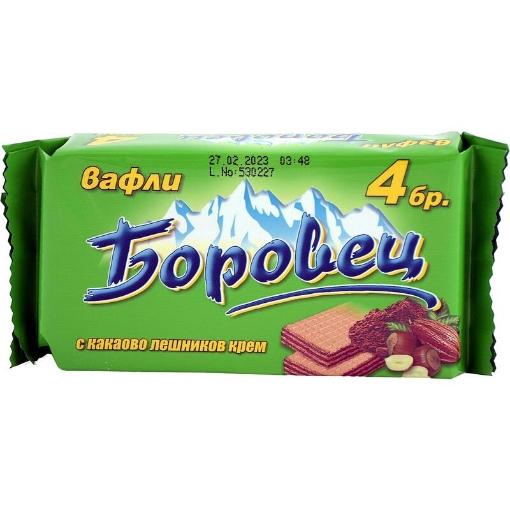 Снимка на Бисквити ,,Боровец'' 120г лешников крем