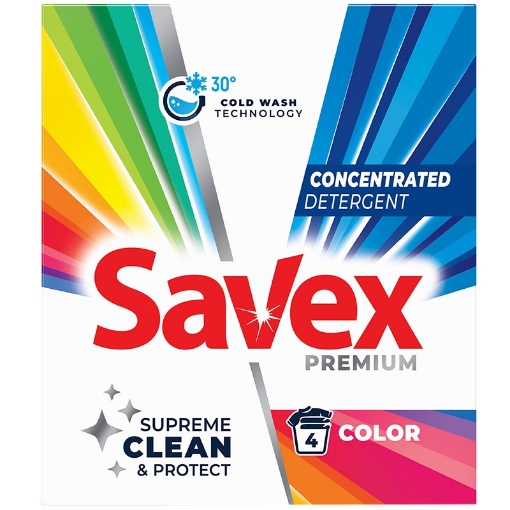 Снимка на Прах за пране Savex Premium 320г/4пранета Color