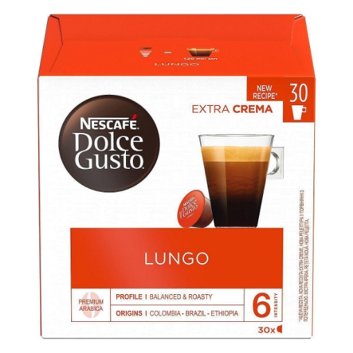 Снимка на Кафе капсули Nescafe Dolce Gusto 30бр Crema Lungo