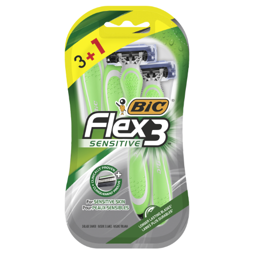 Снимка на Самобръснчачка BIC Flex Sensative 3+1