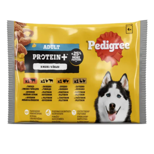 Снимка на Храна за куче Pedigree 85г/4бр Protein