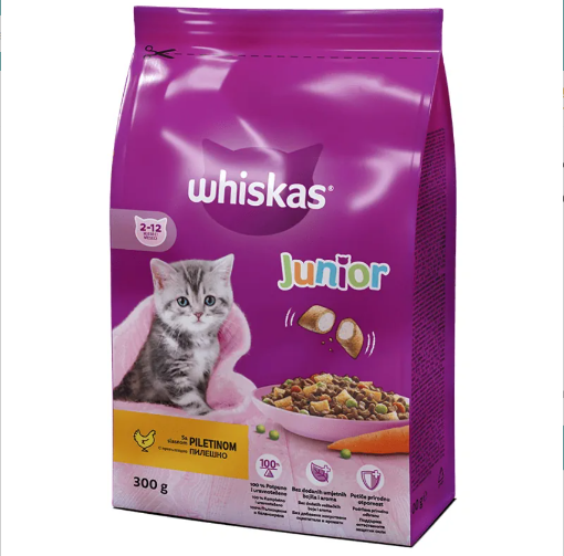 Снимка на Храна за коте Whiskas 300г Junior