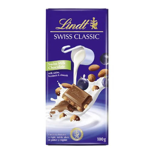 Снимка на Шоколад Lindt 100г Grand стафида и лешник