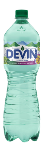 Снимка на Вода газирана Devin 1.5л цитрус и маракуя