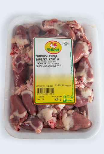 Снимка на Пилешки сърца, охладени, кг