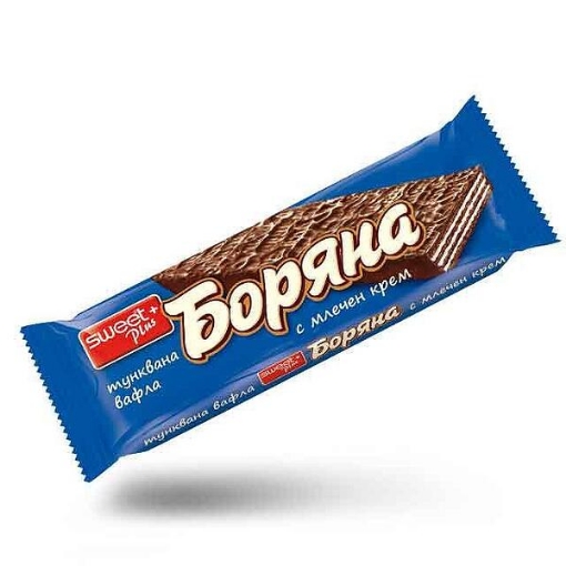 Снимка на Вафла шоколадова Боряна 35г млечен крем