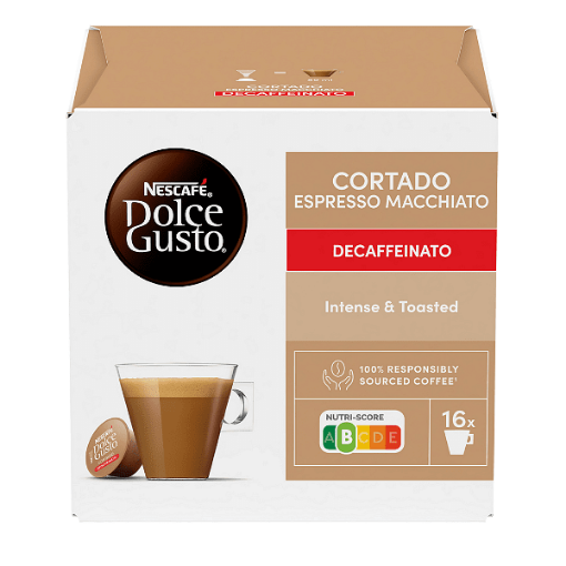 Снимка на Напитка капсули  Dolce Gusto 16бр Cortado Decaffeinato