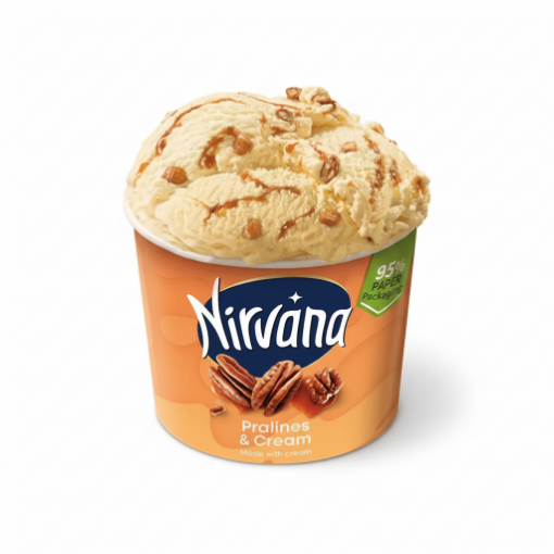 Снимка на Сладолед FAMILLIA 150мл пралина с крем