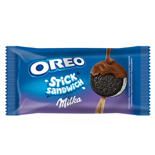 Снимка на Сладолед Oreo 51г Milka стик сандвич