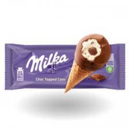 Снимка на Сладолед Milka 100мл бол конус