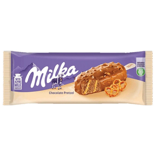 Снимка на Сладолед Milka 100мл стик,  претцел