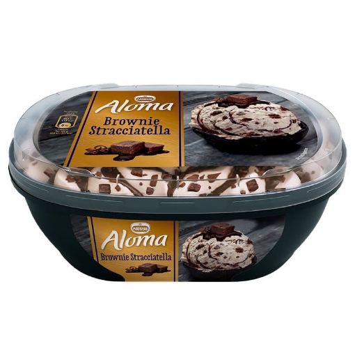 Снимка на Сладолед Aloma 900мл брауни страчатела