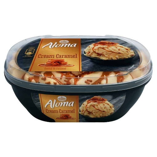 Снимка на Сладолед Aloma 900мл крем карамел