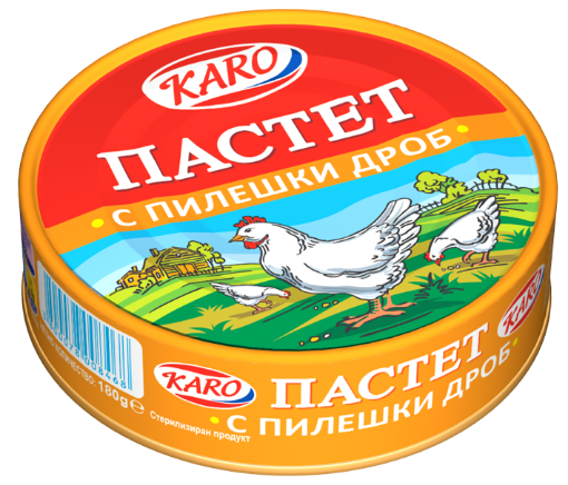 Снимка на Пастет Каро 180г пилешки дроб