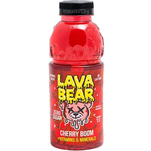 Снимка на Безалкохолна напитка  Lava Bear 400мл вишна, без захар