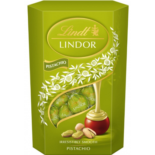 Снимка на Бонбони шоколадови Lindor 200г пистачио