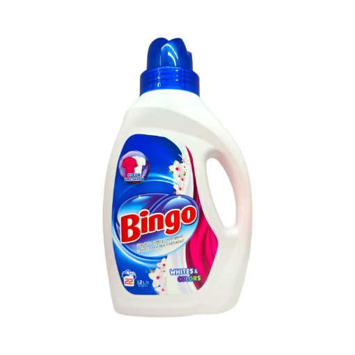 Снимка на Течен перилен препарат Bingo 1.2л/20пранета White&Color