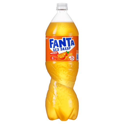 Снимка на Газирана безалкохолна напитка Fanta 1.5л портокал, без захар