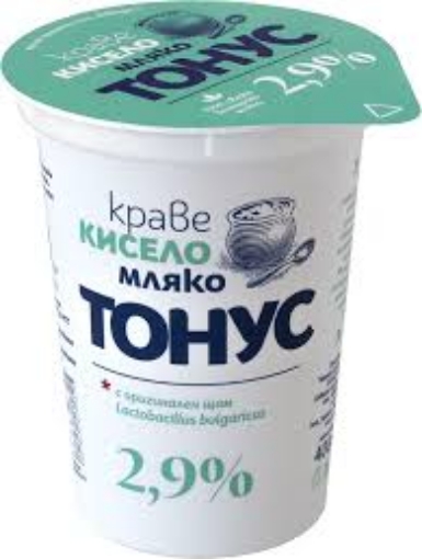 Снимка на Кисело мляко Тонус 2,9% 400г