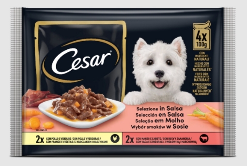 Снимка на Храна за куче Cesar 4х100г